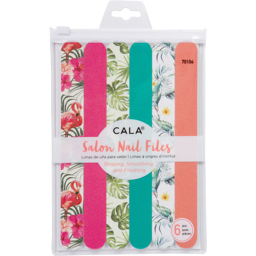 CALA salon Nail Files - Flamingo / Palm (6 PCS)
